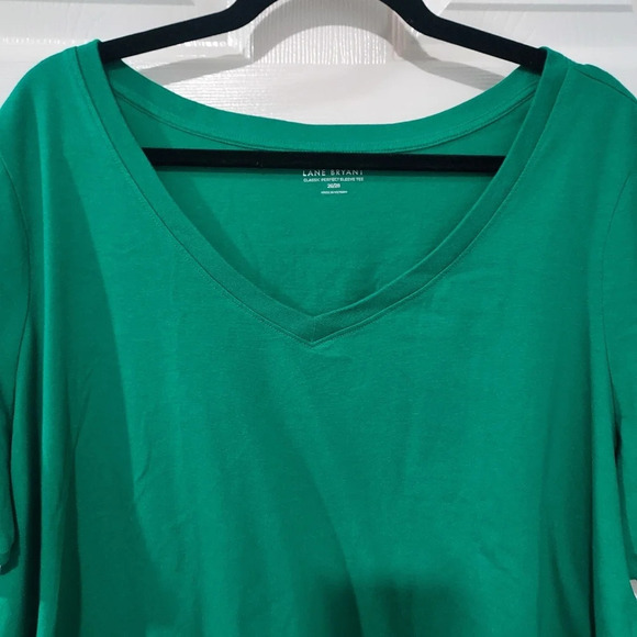 Lane Bryant Kelly Green Classic Perfect Sleeve Tee in Size 26/28 4X - Picture 3 of 8